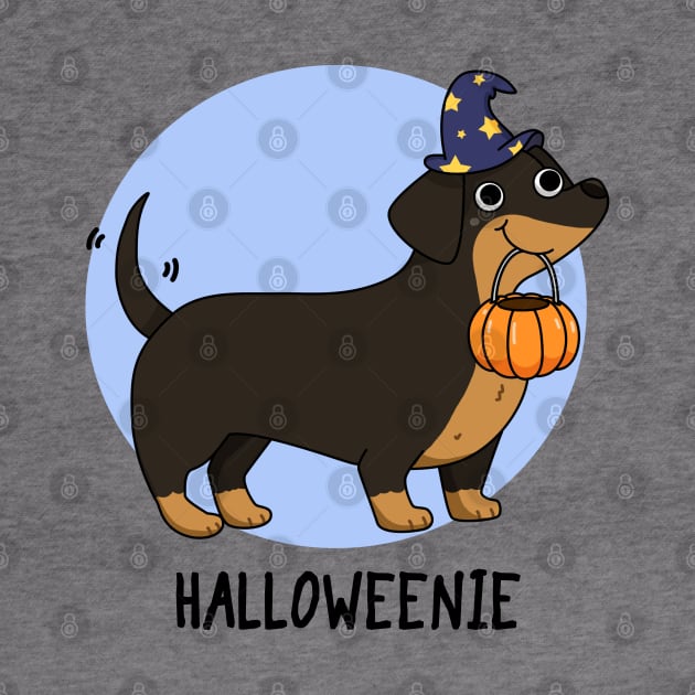 Halloweenie Cute Halloween Dachshund Dog puns are life by punnybone